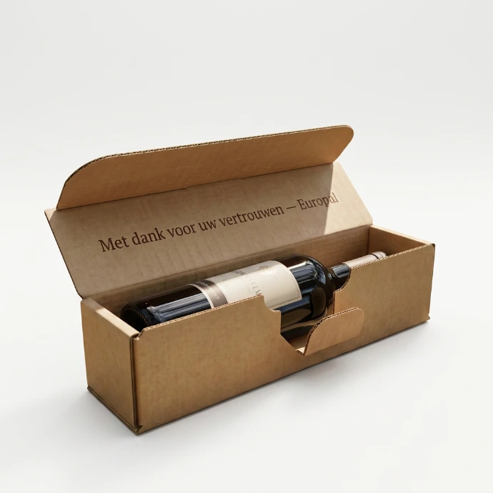 Emballage en carton pour une bouteille de vin